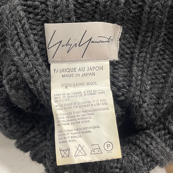 Vintage Yohji Yamamoto 98/99 Runway Ribbed Knitted Extra OverSized Cuff Sweater - Picture 8 of 16
